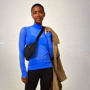 Sheer a Thrill Mock Neck Long Sleeve